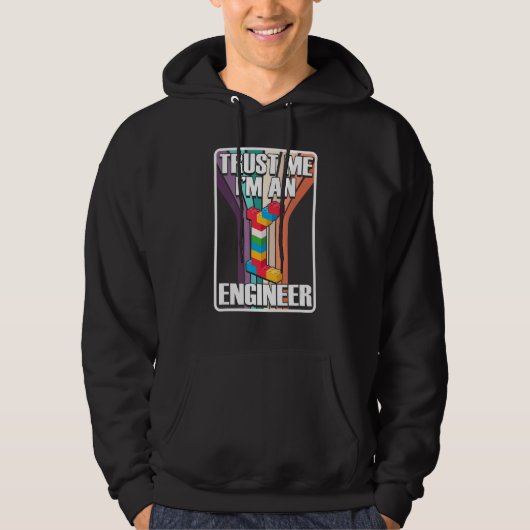 Engineer Construction Master Builder Building Bric Hoodie (Voorkant)