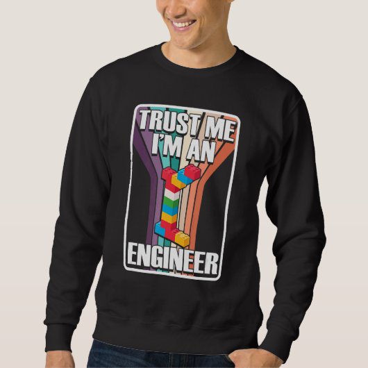 Engineer Construction Master Builder Building Bric Trui (Voorkant)
