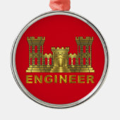 ENGINEER CORPS Christmas Metalen Ornament (Voorkant)