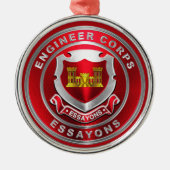 ENGINEER CORPS Christmas Metalen Ornament (Voorkant)