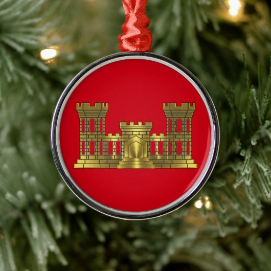 ENGINEER CORPS Christmas Metalen Ornament (Boom)