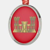 ENGINEER CORPS Christmas Metalen Ornament (Links)