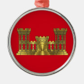 ENGINEER CORPS Christmas Metalen Ornament (Voorkant)