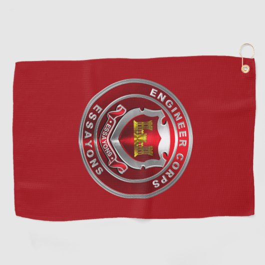 Engineer Corps Golfhanddoek (Horizontaal)