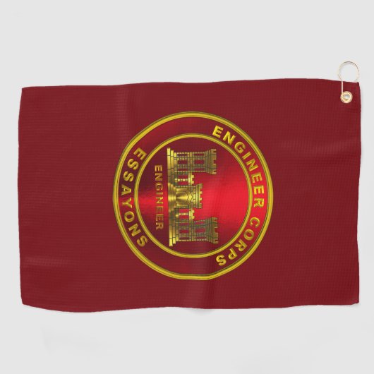 Engineer Corps Golfhanddoek (Horizontaal)
