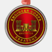 ENGINEER CORPS METALEN ORNAMENT (Voorkant)