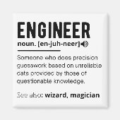 Engineer Definition Engineering Gift Magneet (Voorkant)
