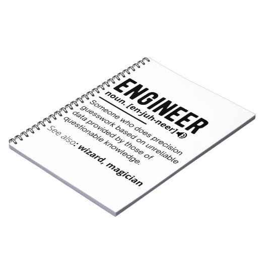 Engineer Definition Engineering Gift Notitieboek (Linkerzijde)