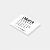 Engineer Definition Engineering Gift Post-it® Notes (Schuin)