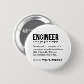 Engineer Definition Engineering Gift Ronde Button 5,7 Cm (Voorkant /achterkant)