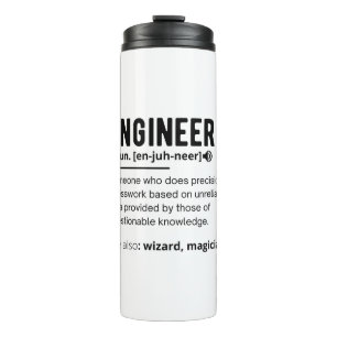 Engineer Definition Engineering Gift Thermosbeker