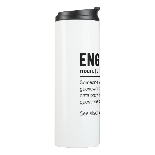Engineer Definition Engineering Gift Thermosbeker (Gedraaid links)