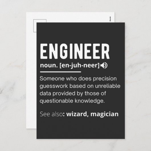 ENGINEER DEFINITION FEESTDAGENKAART (Voorkant / Achterkant)