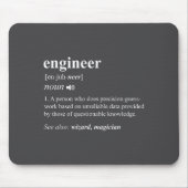 Engineer Definition Funny Engineering Mechanical C Muismat (Voorkant)