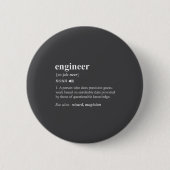 Engineer Definition Funny Engineering Mechanical C Ronde Button 5,7 Cm (Voorkant)