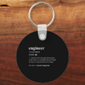 Engineer Definition Funny Engineering Mechanical C Sleutelhanger (Voorkant)
