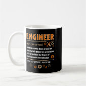 Engineer Definition Funny Engineering Nerdy Scienc Koffiemok (Links)