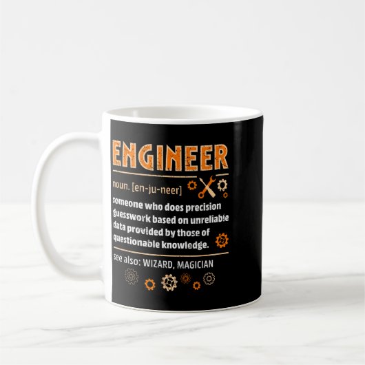 Engineer Definition Funny Engineering Nerdy Scienc Koffiemok (Links)
