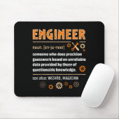 Engineer Definition Funny Engineering Nerdy Scienc Muismat (Met muis)