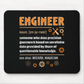 Engineer Definition Funny Engineering Nerdy Scienc Muismat (Voorkant)