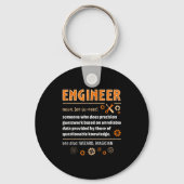 Engineer Definition Funny Engineering Nerdy Scienc Sleutelhanger (Voorkant)
