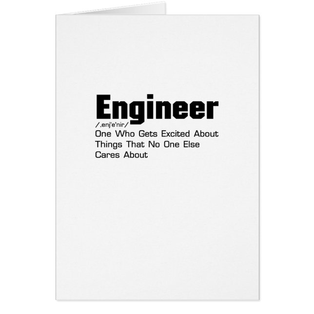 Engineer Definition Funny Gift for Enginner (Voorkant)