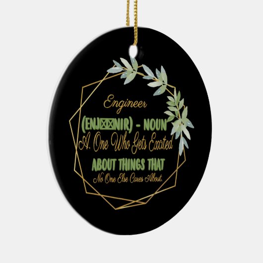 Engineer Definition Funny Humorisy Keramisch Ornament (Rechts)