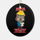 Engineer Definition Funny Sarcasm Keramisch Ornament (Links)