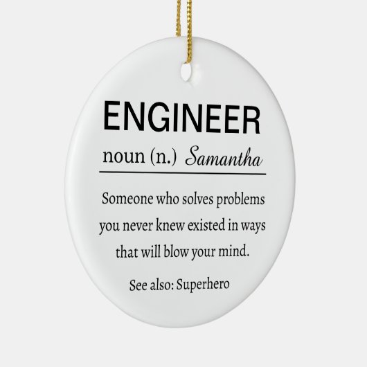 Engineer Definition Keramisch Ornament (Rechts)