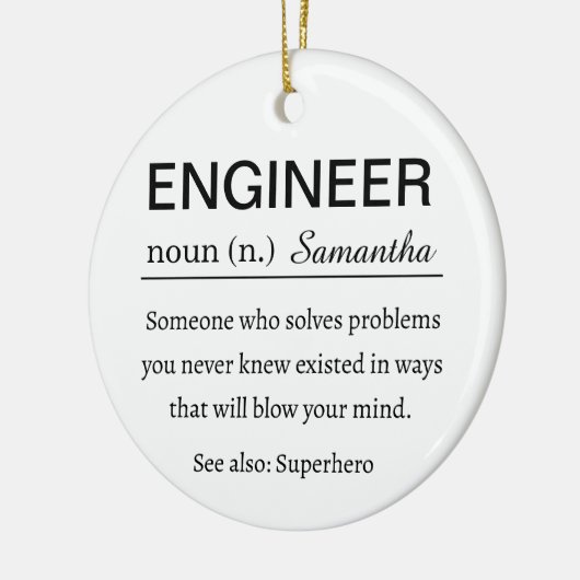 Engineer Definition Keramisch Ornament (Links)