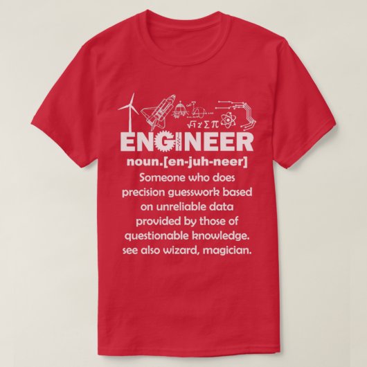 Engineer Definition T-shirt (Design voorkant)
