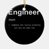 Engineer Definition voor Global Engineering Day Keramisch Ornament (Voorkant)
