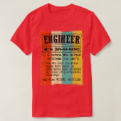 Engineer Dictionary Definition Funny  T-shirt (Design voorkant)