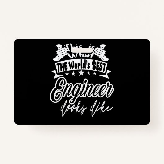 Engineer dit is werelds beste ingenieur lijkt op badge (Voorkant)