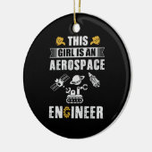 Engineer dit meisje is een ruimtevaartingenieur keramisch ornament (Links)