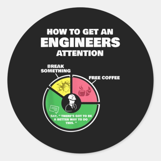 Engineer Engineer Gifts - hoe je ingenieurs kunt k Ronde Sticker (Voorkant)