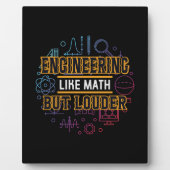 Engineer Engineering als Wiskunde Fotoplaat (Voorkant)