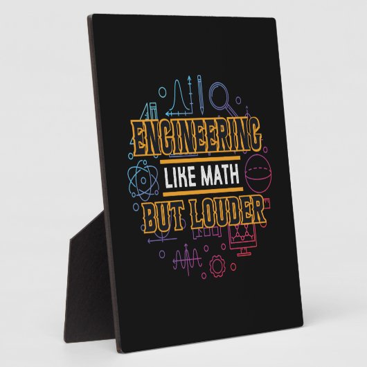 Engineer Engineering als Wiskunde Fotoplaat (Zijkant)