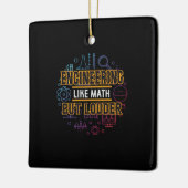 Engineer Engineering als Wiskunde Keramisch Ornament (Links)