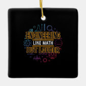 Engineer Engineering als Wiskunde Keramisch Ornament (Voorkant)