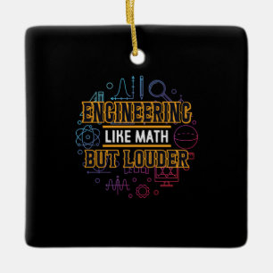 Engineer Engineering als Wiskunde Keramisch Ornament