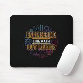 Engineer Engineering als Wiskunde Muismat (Met muis)
