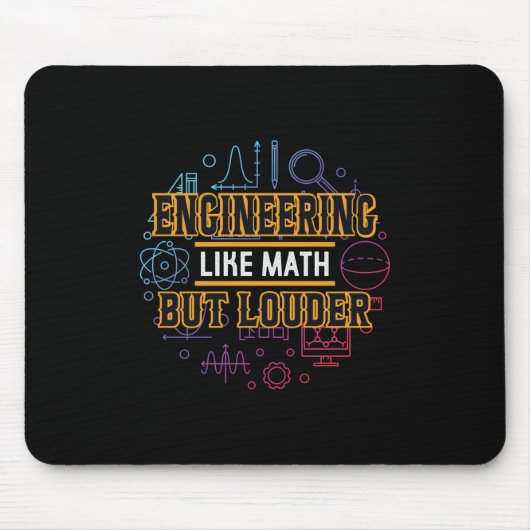 Engineer Engineering als Wiskunde Muismat (Voorkant)