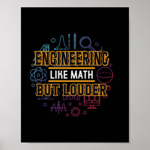 Engineer Engineering als Wiskunde Poster