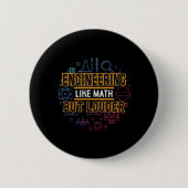 Engineer Engineering als Wiskunde Ronde Button 5,7 Cm (Voorkant)
