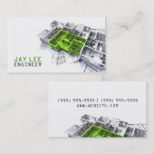 Engineer, Engineering, Architect, Builder Visitekaartje (Voorkant / Achterkant)