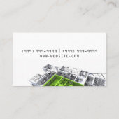 Engineer, Engineering, Architect, Builder Visitekaartje (Achterkant)