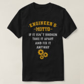 Engineer Engineering Mechanical Profession Electri T-shirt (Design voorkant)