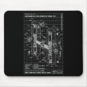 Engineer Engineering Monogram Initial Catal Letter Muismat (Voorkant)