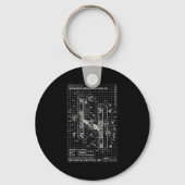 Engineer Engineering Monogram Initial Catal Letter Sleutelhanger (Voorkant)